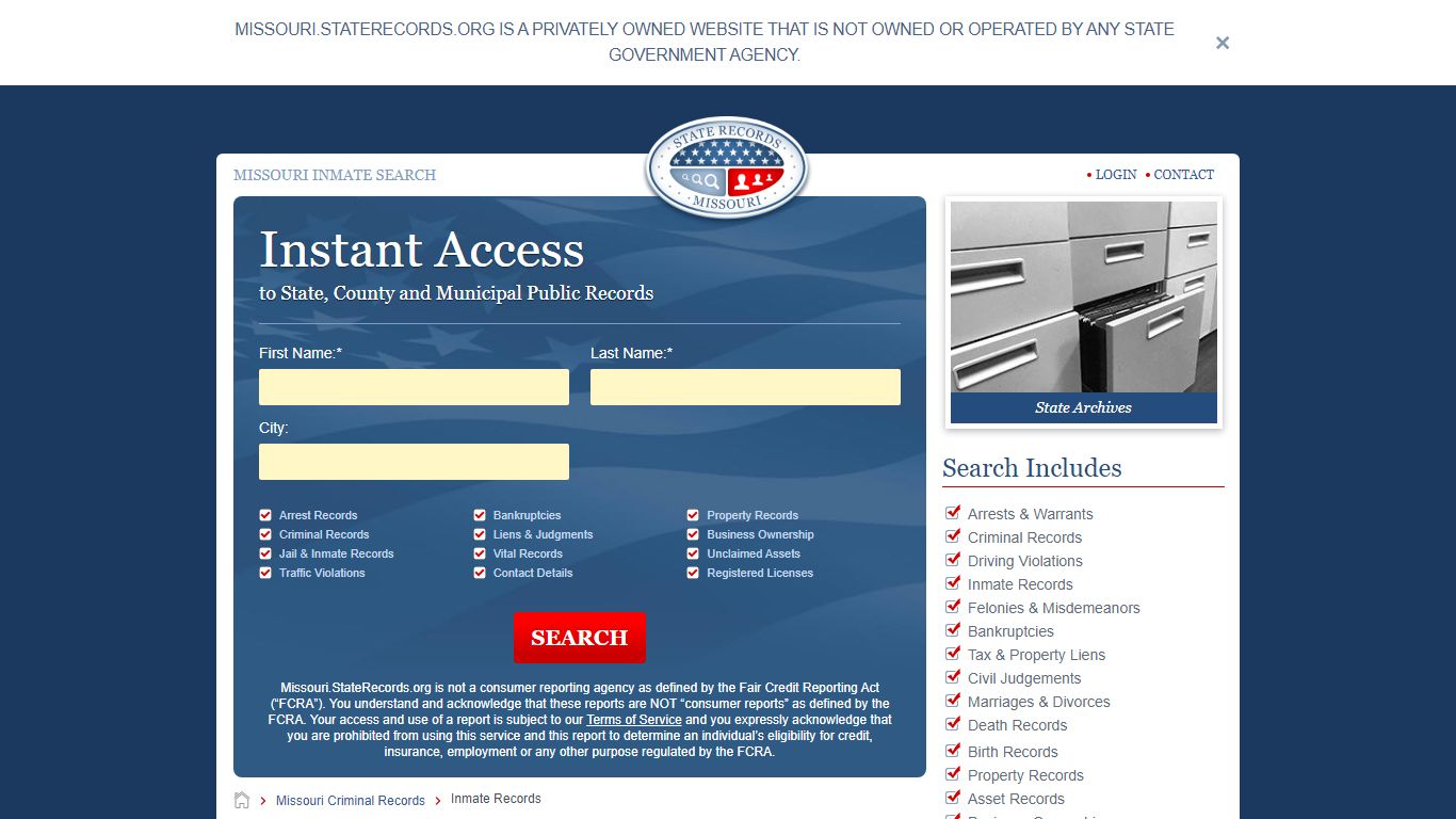 Missouri Inmate Search | StateRecords.org